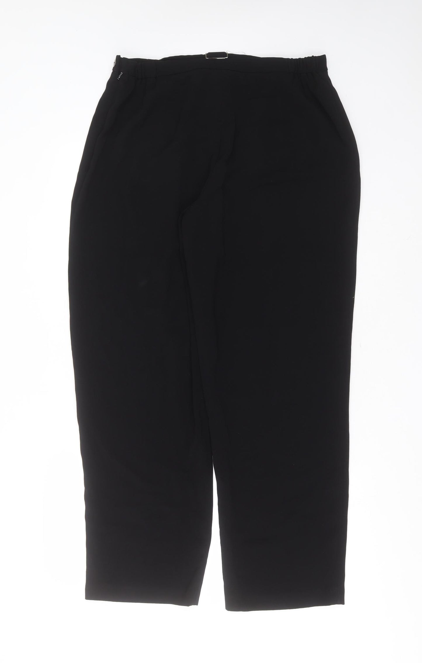 Roman Womens Black  Polyester Trousers  Size 18 L29 in Regular
