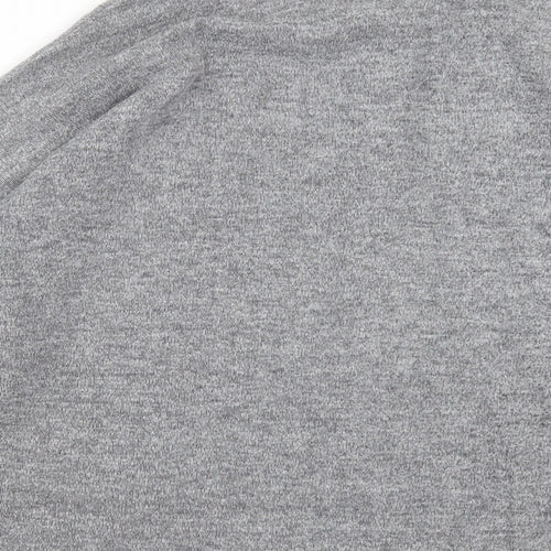 Zara Womens Grey Round Neck  Polyester Pullover Jumper Size M
