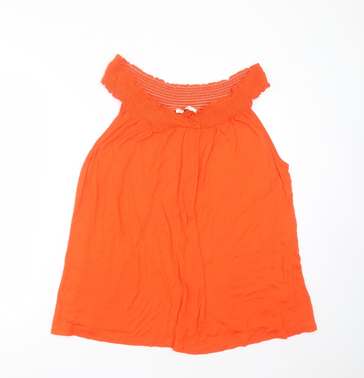George Womens Orange  Viscose Basic T-Shirt Size 22 V-Neck