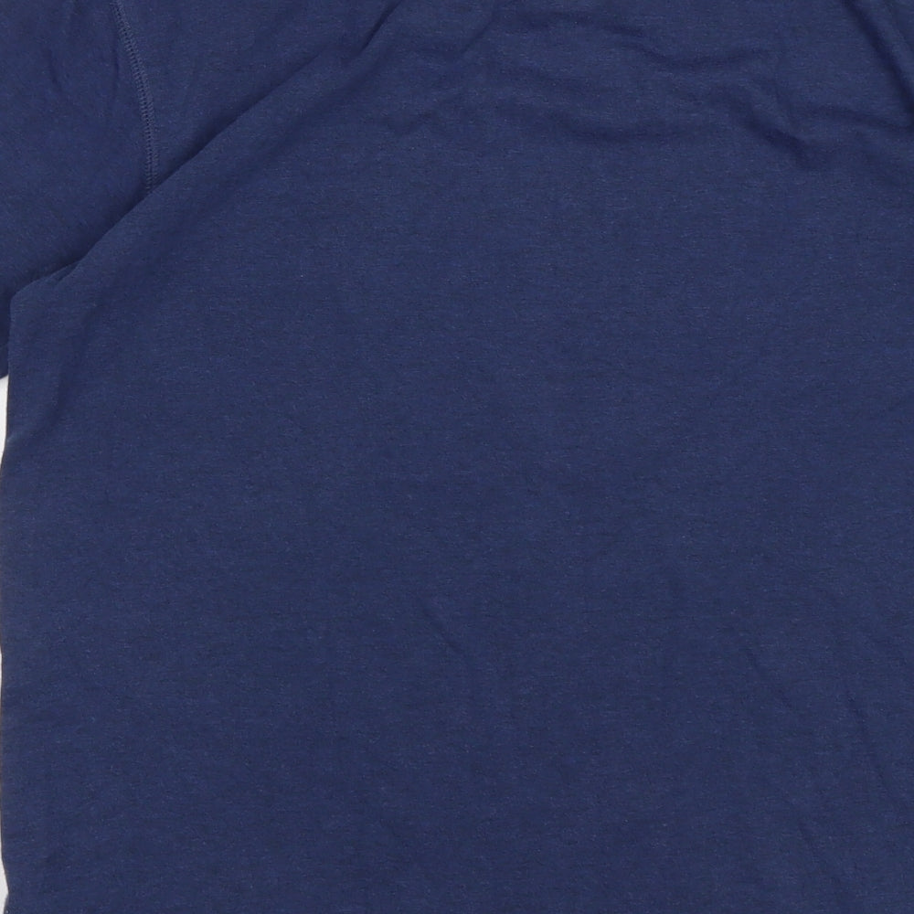 Joe Browns Mens Blue  Cotton  T-Shirt Size S Round Neck