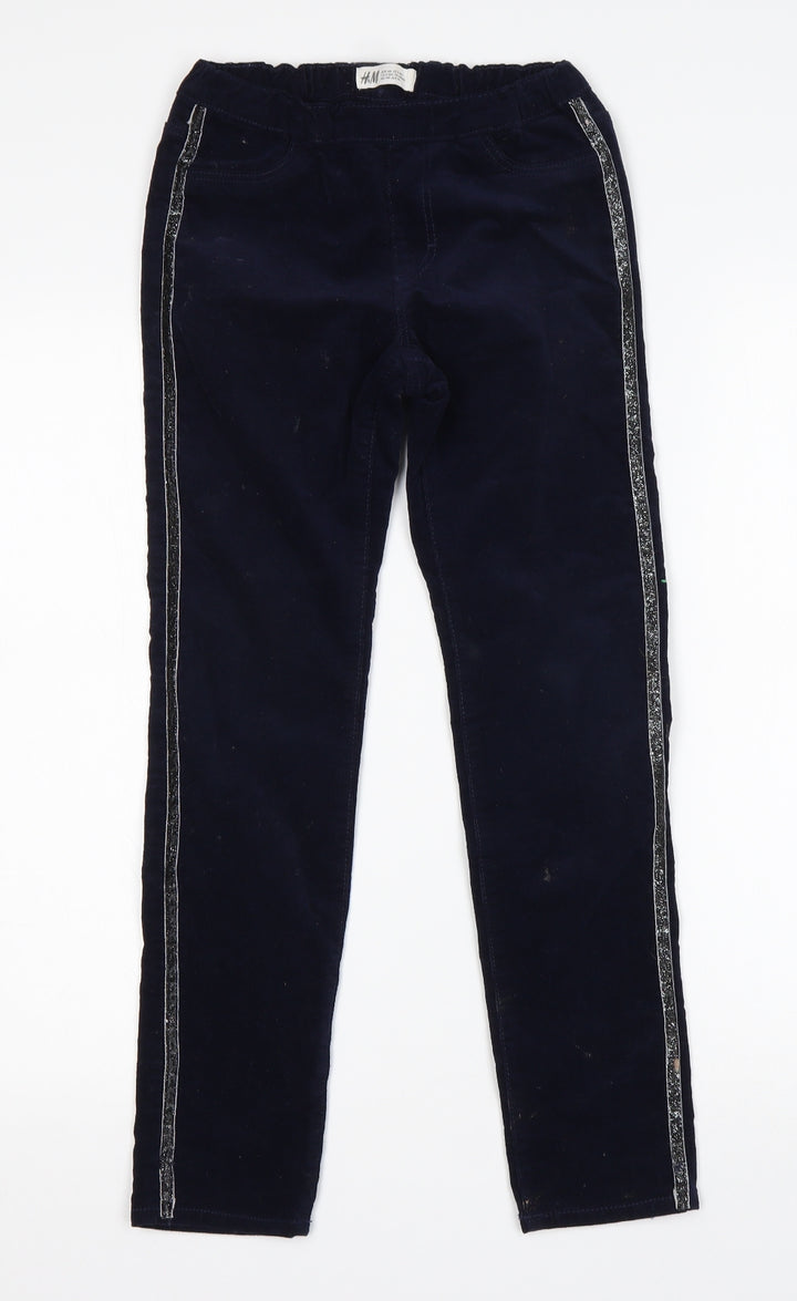 H&M Girls Blue  Cotton Jegging Jeans Size 10 Years  Regular