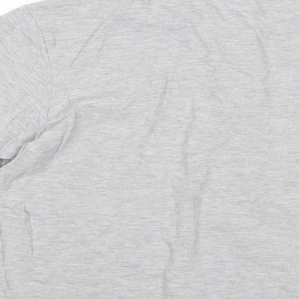 STH Shore Mens Grey  Cotton  Polo Size L Collared