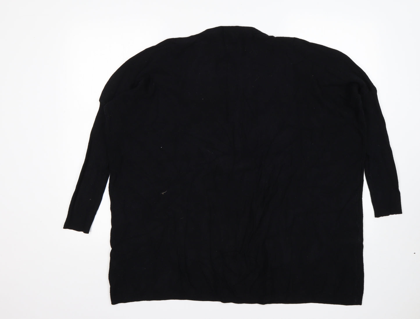 Roman Womens Black Round Neck   Pullover Jumper Size M