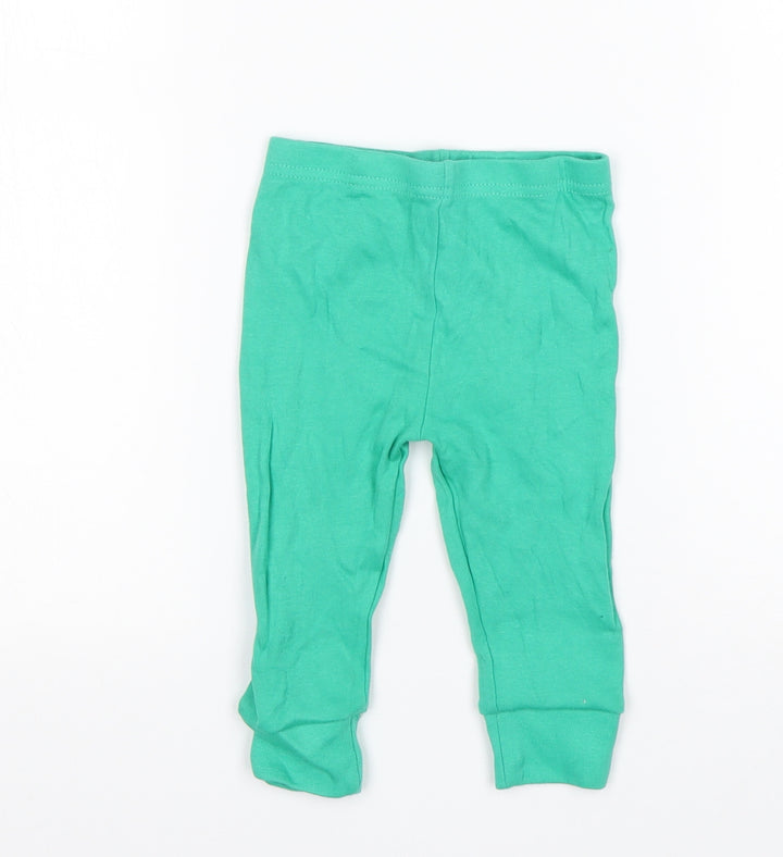 Dunnes Stores Baby Green Cotton Sweatpants Trousers Size 9 Months