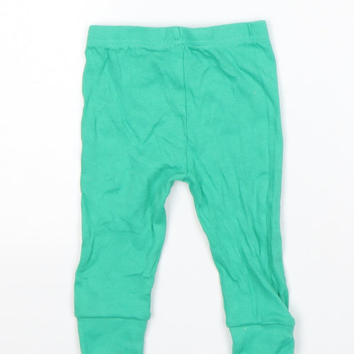 Dunnes Stores Baby Green  Cotton Sweatpants Trousers Size 9 Months
