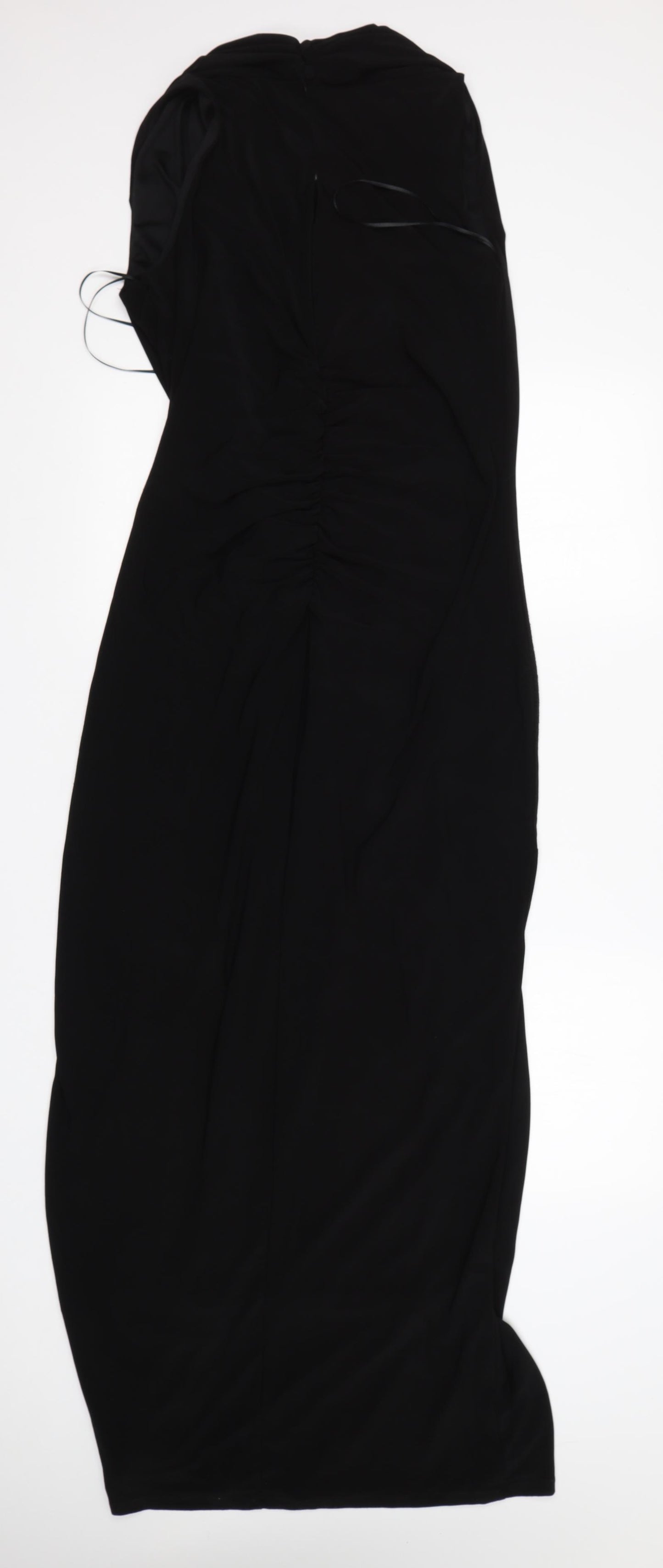 D Womens Black  Polyester A-Line  Size 18  V-Neck