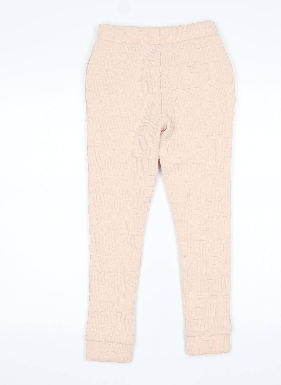 Matalan Girls Pink  Polyester Sweatpants Trousers Size 8 Years  Slim