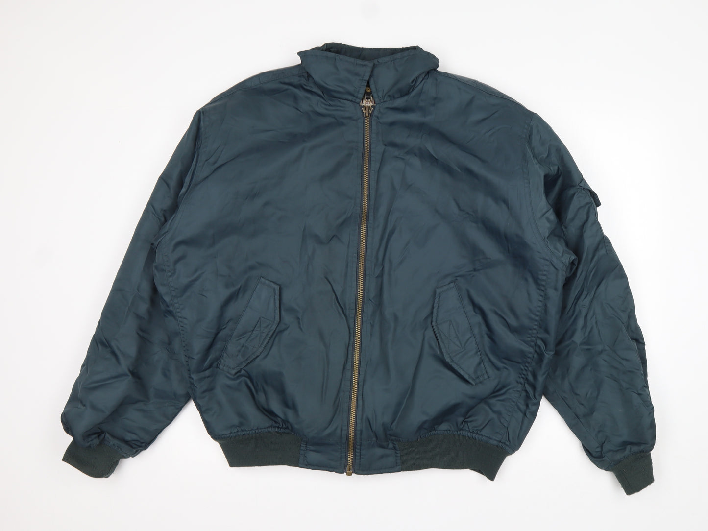 The Trader Jeans Company Mens Blue   Bomber Jacket Jacket Size M
