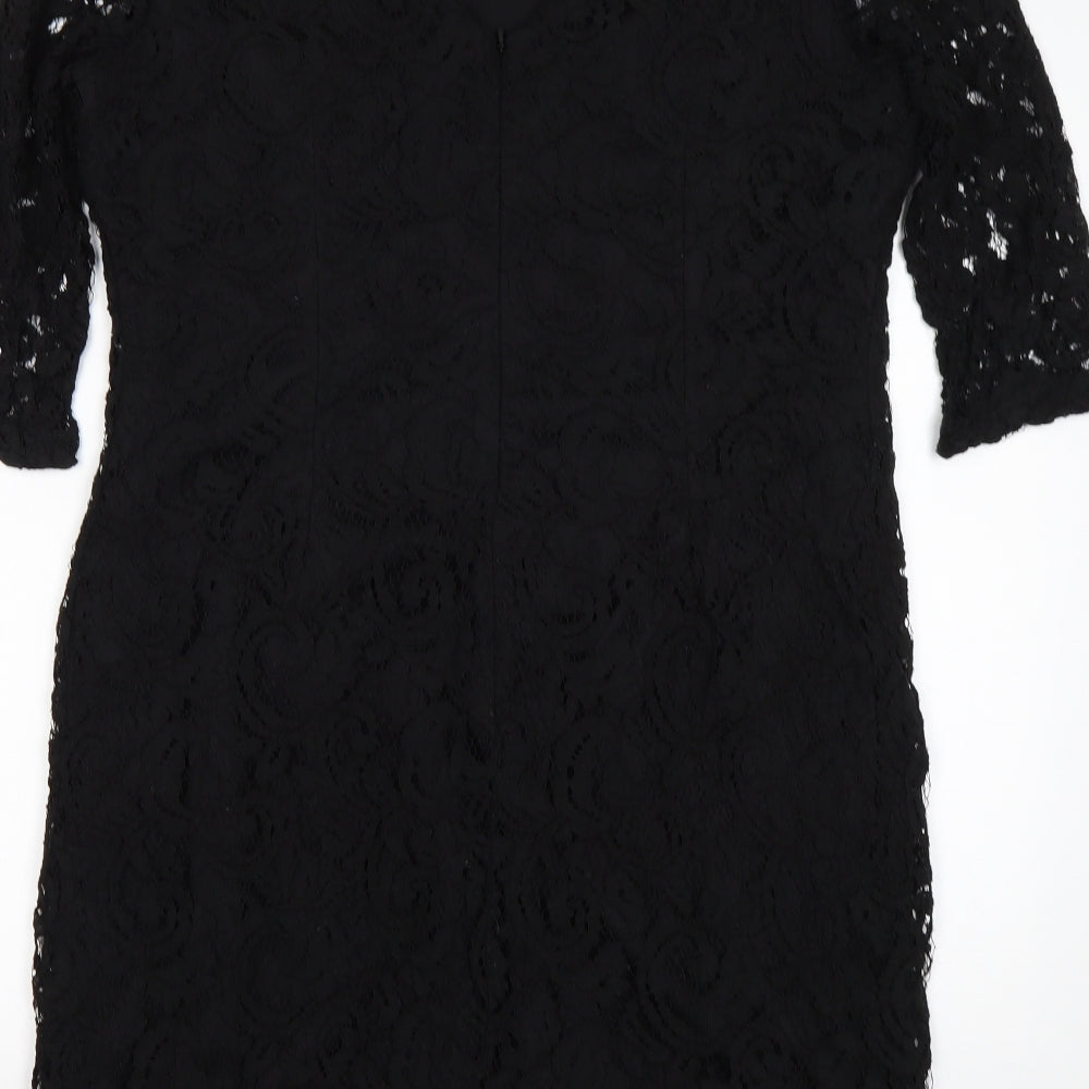 Roman Womens Black   Sheath  Size 18  Round Neck
