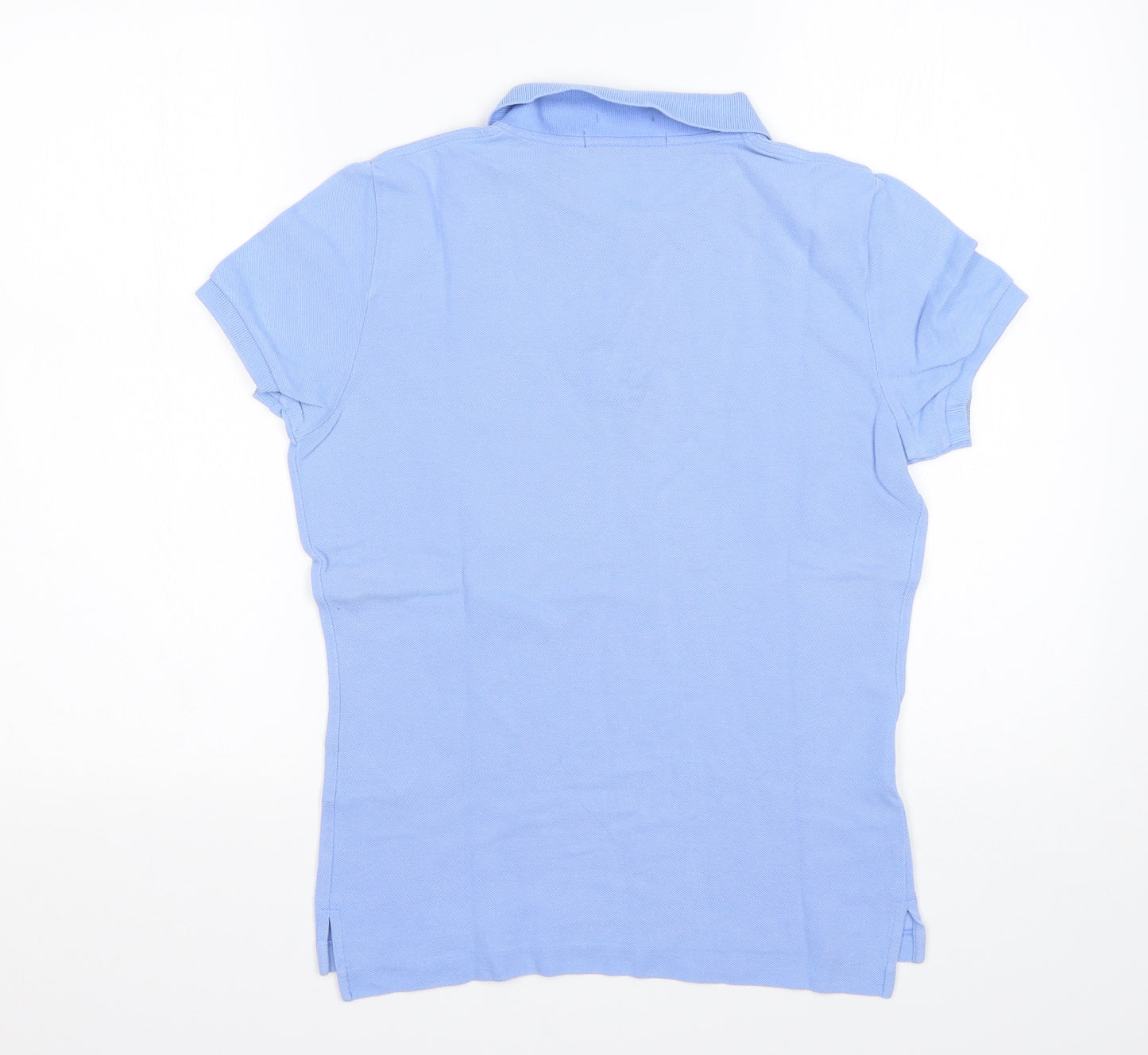 Polo Ralph Lauren Womens Blue  Cotton Basic Polo Size M Collared