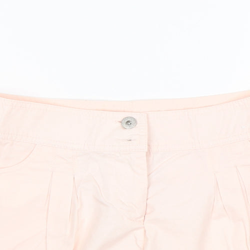 Denim Co Womens Pink  Cotton Chino Shorts Size 6 L3 in Regular