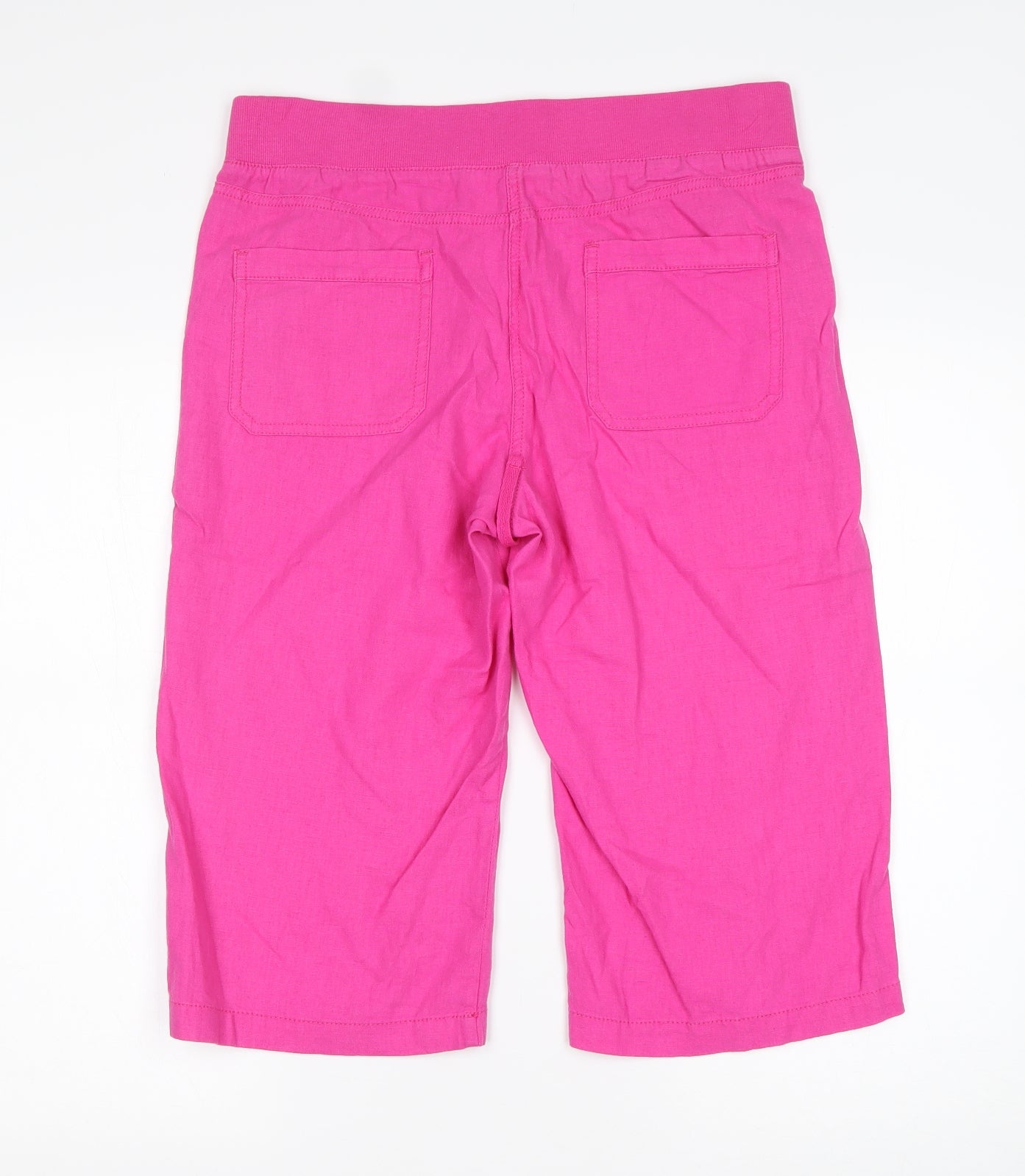 Peacocks Womens Pink  Linen Chino Shorts Size 12 L17 in Regular