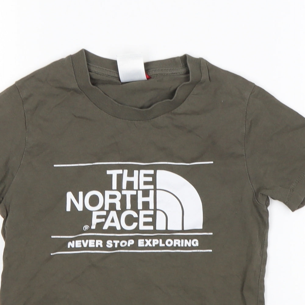 The North Face Boys Green   Basic T-Shirt Size XS Round Neck
