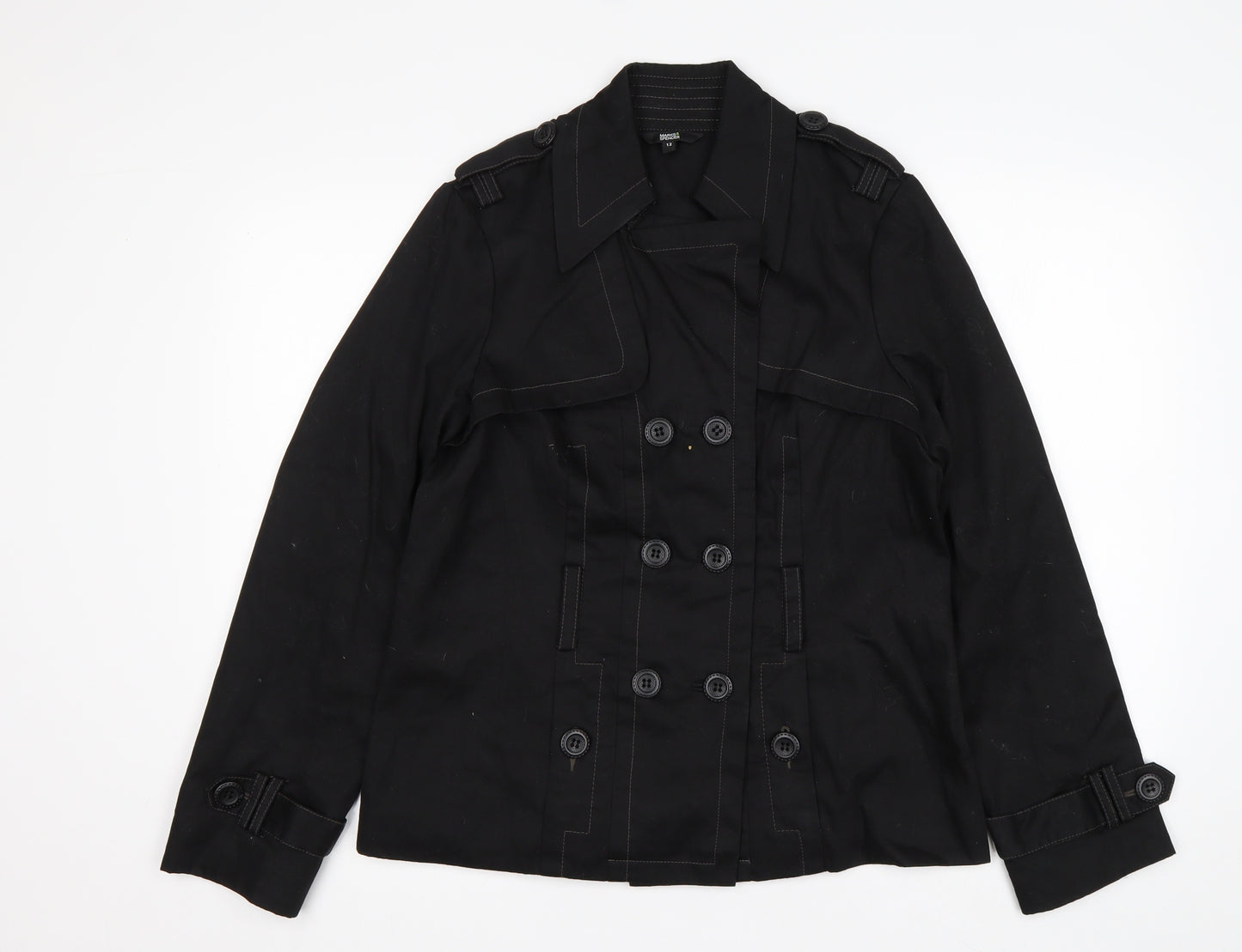 M&S Womens Black   Jacket  Size 12
