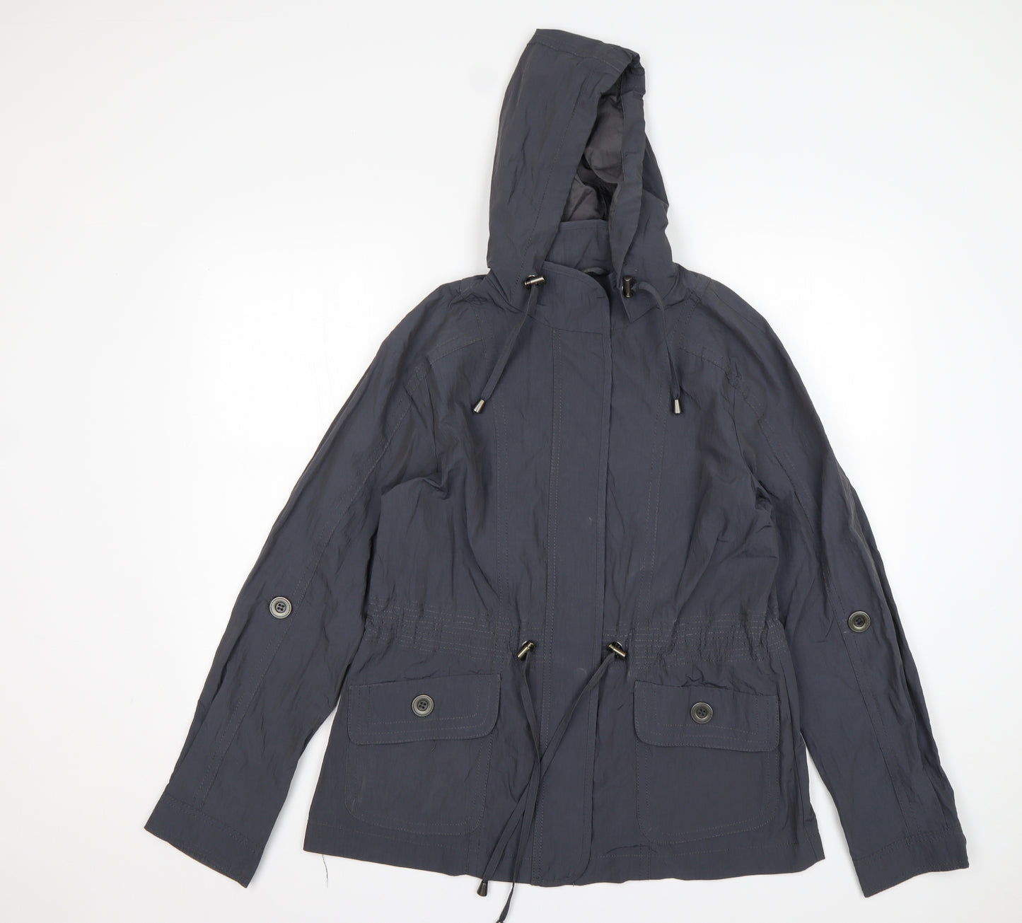 Debenhams Womens Grey   Parka Coat Size 12