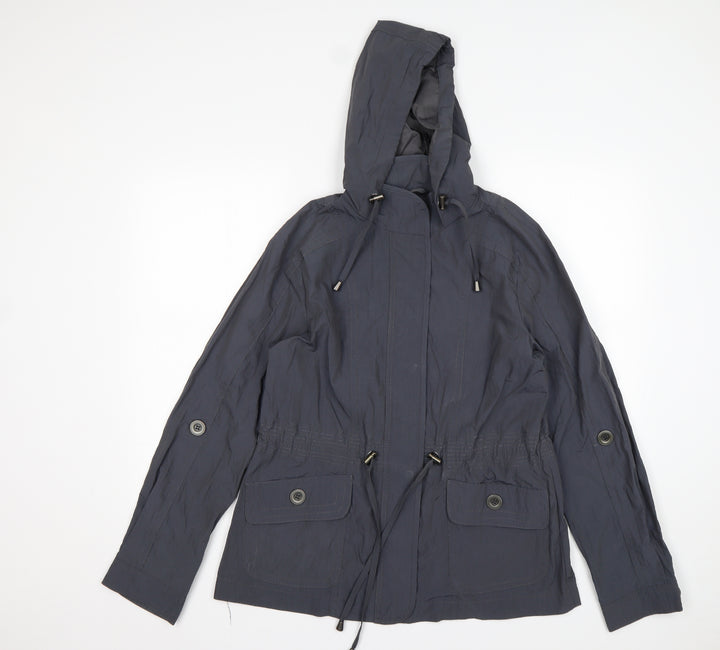 Debenhams Womens Grey   Parka Coat Size 12