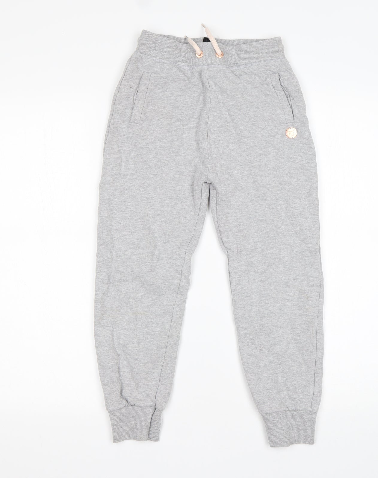 Firetrap Boys Grey  Cotton Sweatpants Trousers Size 9-10 Years  Regular