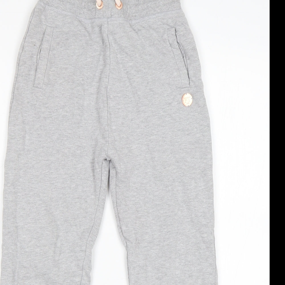 Firetrap Boys Grey  Cotton Sweatpants Trousers Size 9-10 Years  Regular