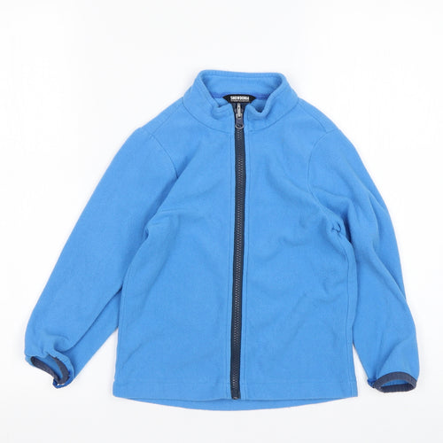 Snowdonia Boys Blue  Nylon Full Zip Sweatshirt Size 6-7 Years