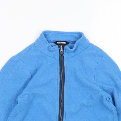 Snowdonia Boys Blue  Nylon Full Zip Sweatshirt Size 6-7 Years