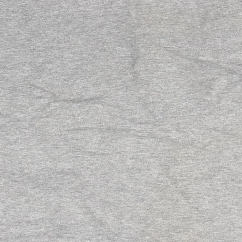 M&S Womens Grey Round Neck  Cotton Pullover Jumper Size 16