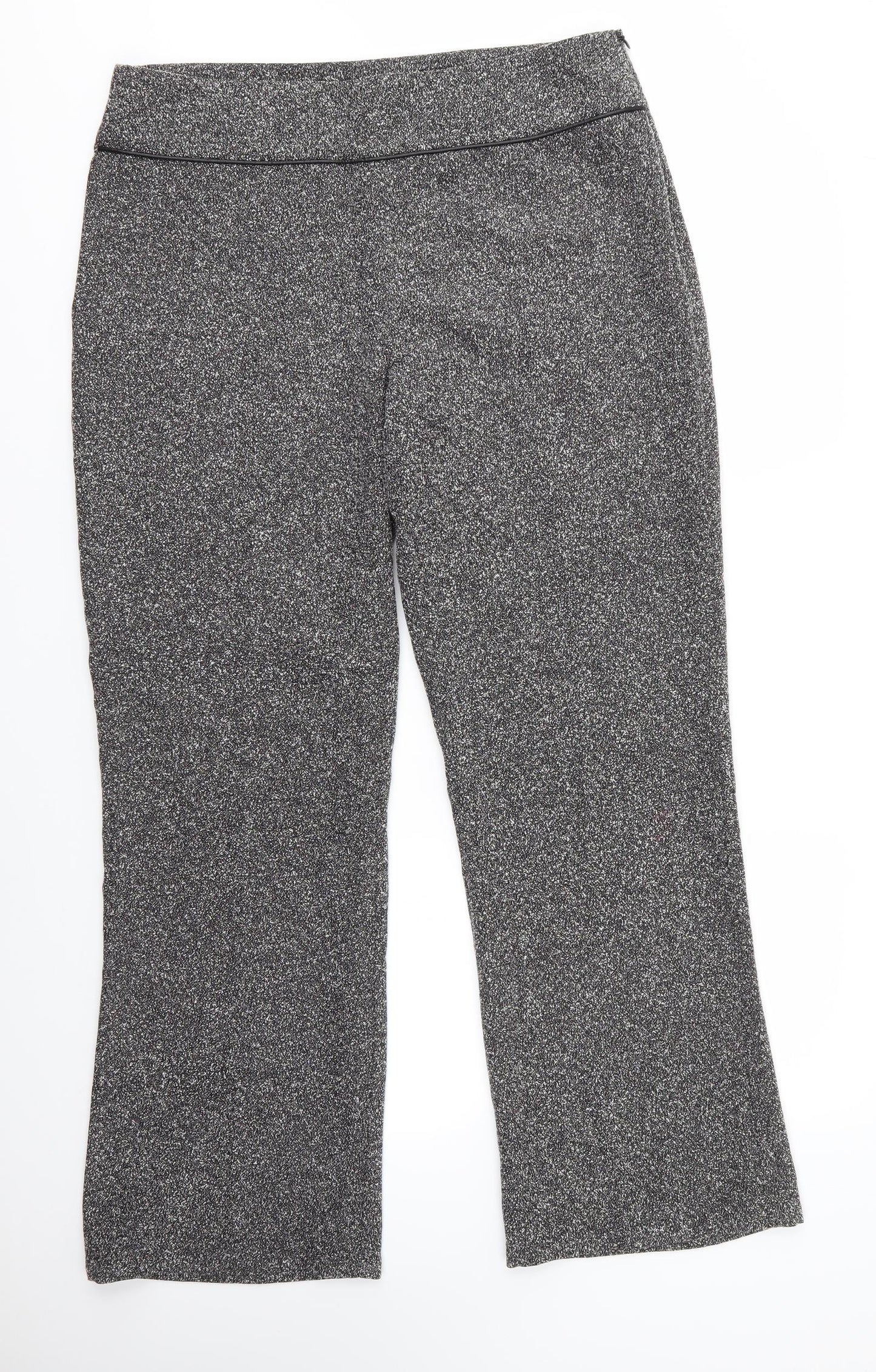 AMARANTO Womens Grey  Polyester Dress Pants Trousers Size 16 L30 in Regular