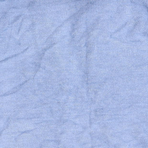Nutshell Womens Blue Round Neck  Acrylic Cardigan Jumper Size M