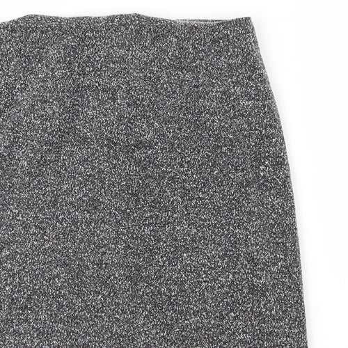 New Look Womens Grey  Polyester A-Line Skirt Size 32 in