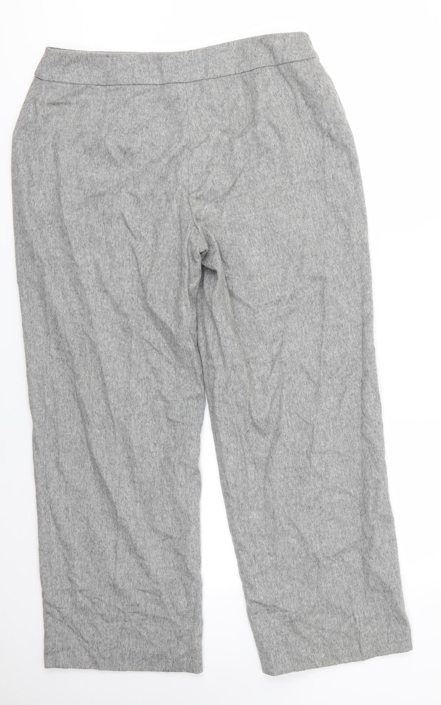 Principles Womens Grey  Wool Trousers  Size 16 L27 in Regular