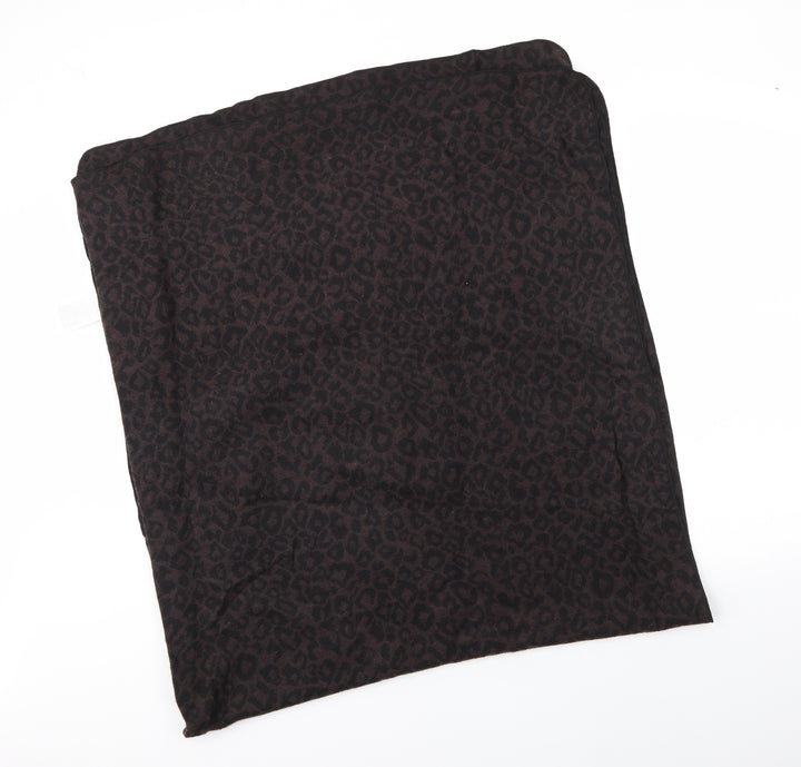 Avon Unisex Brown Animal Print Acrylic  Scarf