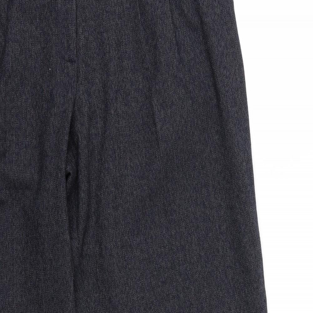 BHS Womens Blue  Polyester Trousers  Size 16 L29 in Regular