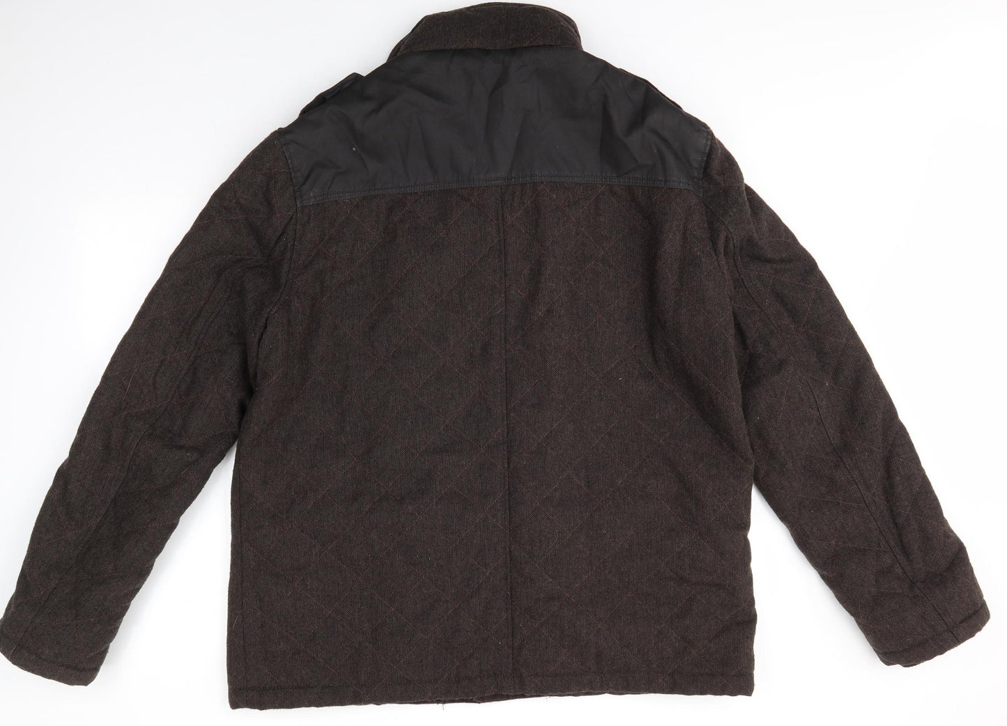 George Mens Brown   Overcoat Coat Size XL
