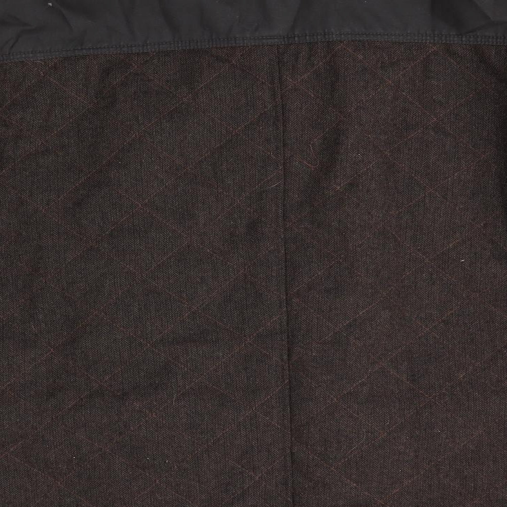 George Mens Brown   Overcoat Coat Size XL