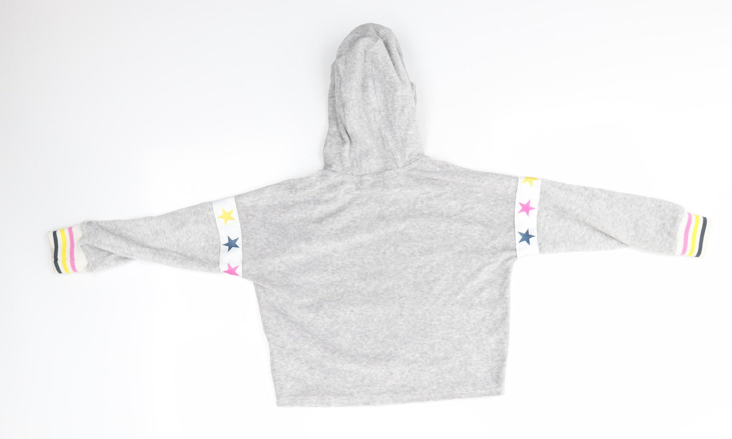 M&S Girls Green  Polyester Pullover Hoodie Size 8-9 Years