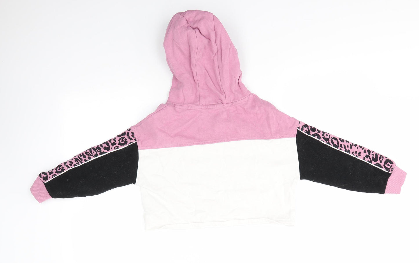 NEXT Girls Multicoloured  Cotton Pullover Hoodie Size 9 Years