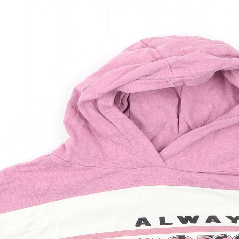 NEXT Girls Multicoloured  Cotton Pullover Hoodie Size 9 Years