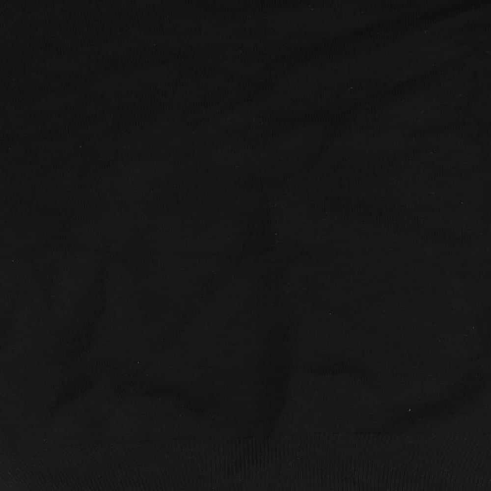 Roman Womens Black Round Neck  Viscose Pullover Jumper Size 10