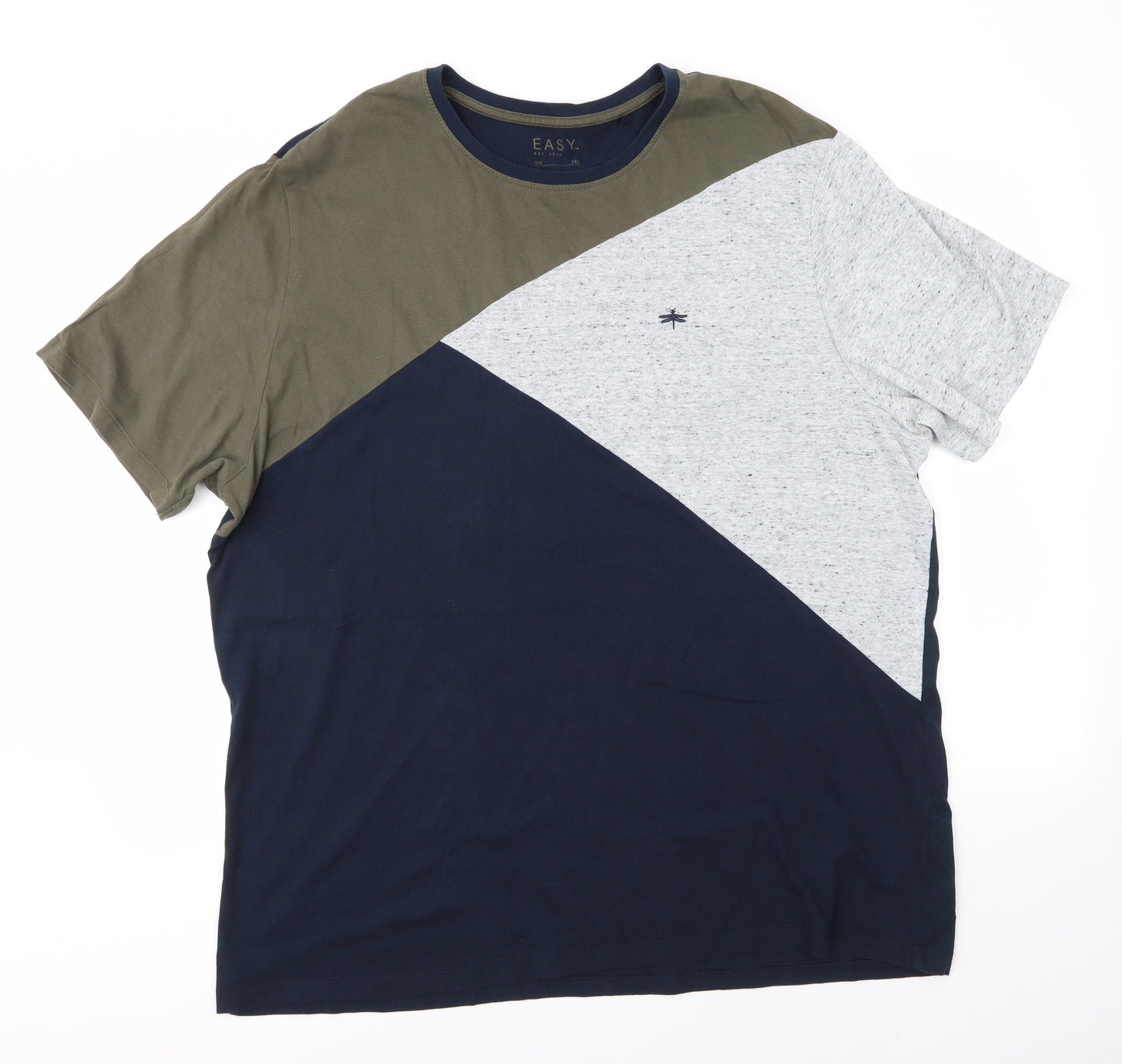 Matalan Mens Multicoloured  Polyester  T-Shirt Size 3XL Round Neck