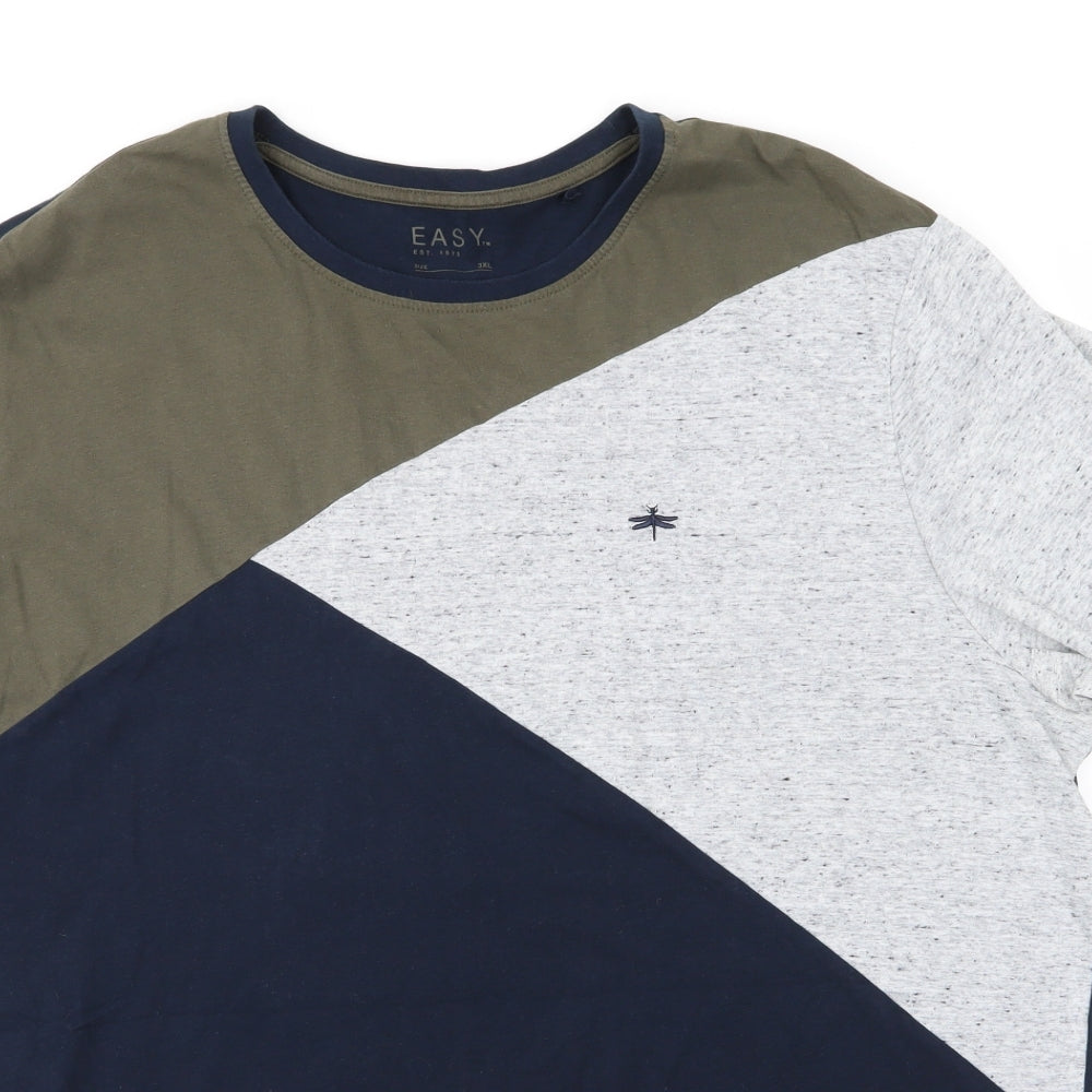 Matalan Mens Multicoloured  Polyester  T-Shirt Size 3XL Round Neck