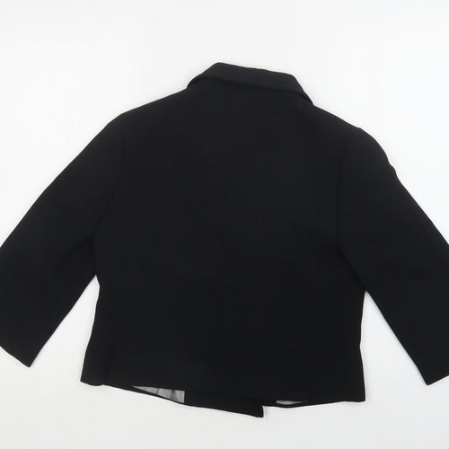 Wallis Womens Black   Jacket Blazer Size 8  Button