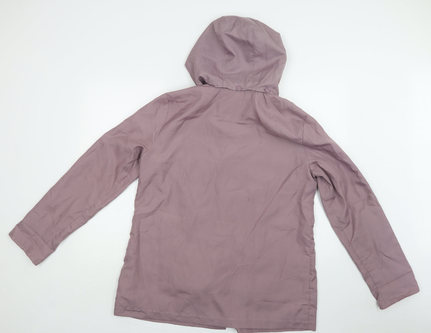Anne De Lancay Womens Pink   Parka Jacket Size 16  Button