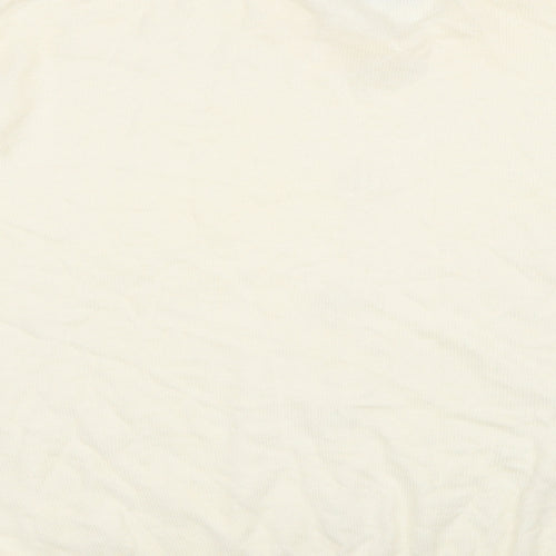Classic Woman Womens Ivory Collared  Acrylic Pullover Jumper Size 20