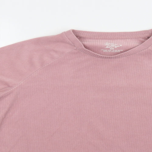 Primark Womens Pink  Polyester Top Lounge Set Size XS