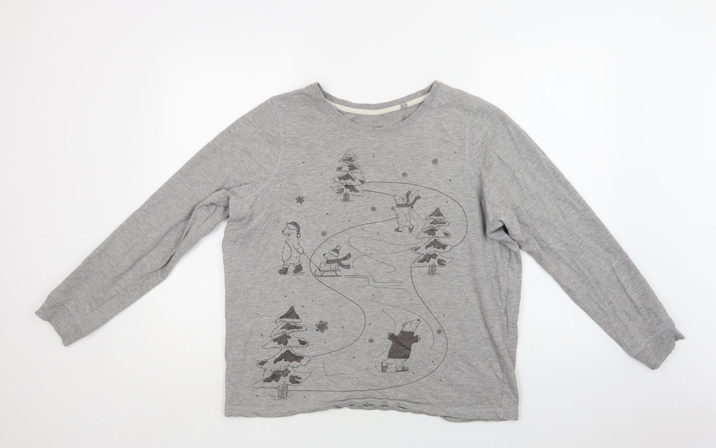 George Womens Grey  Cotton Top Lounge Set Size 18