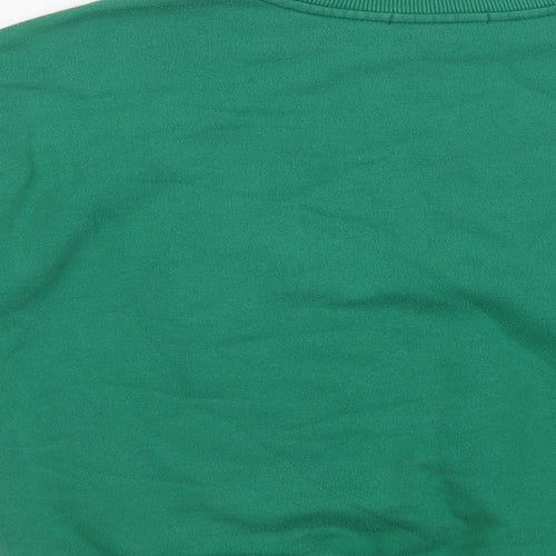 FOREVER 21 Womens Green  Cotton Pullover Sweatshirt Size S