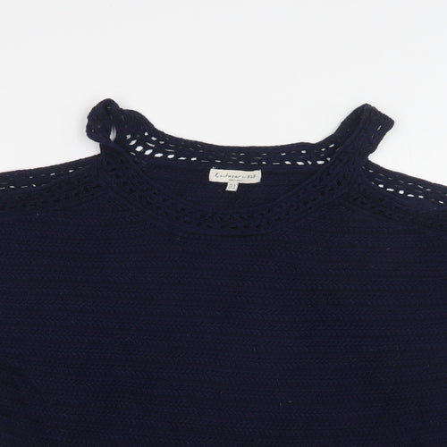 F&F Womens Blue Round Neck   Pullover Jumper Size 16