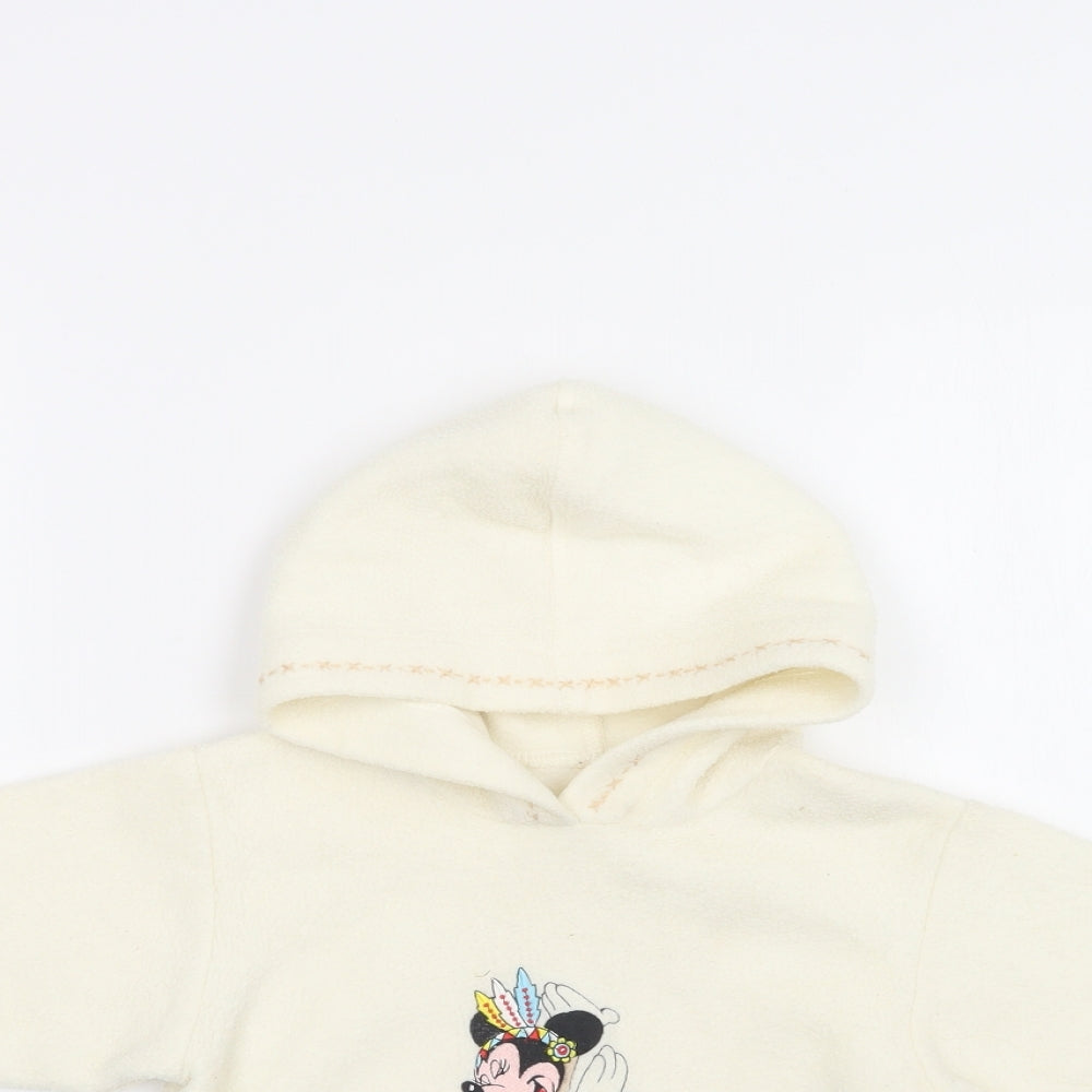 M&S  Ivory  Polyester Pullover Jumper Size 18-24 Months   - Minnie Mouse