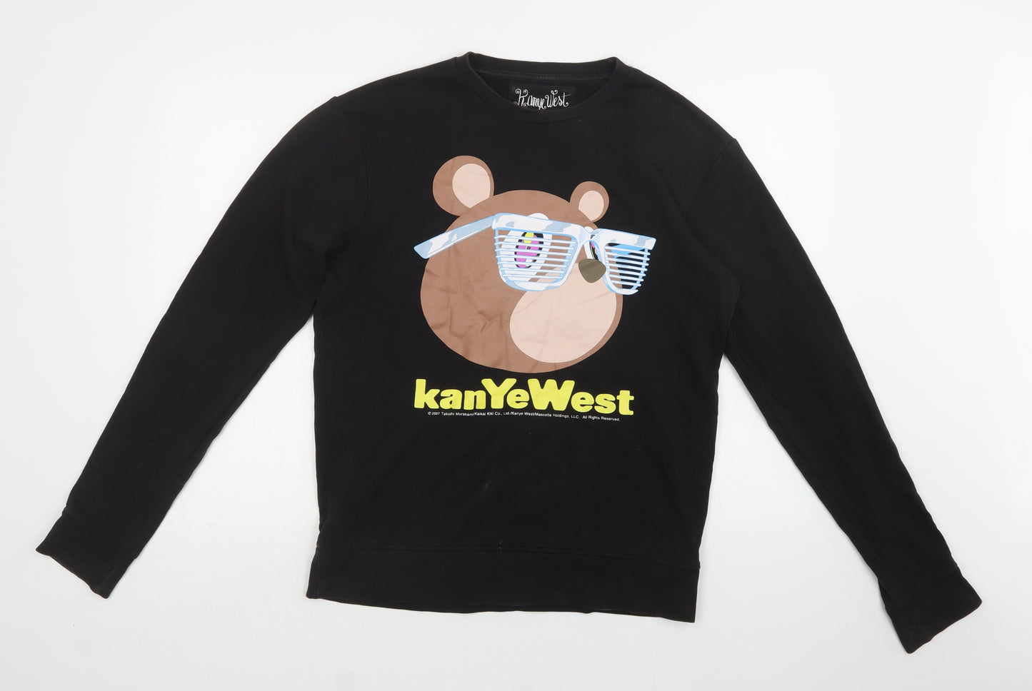 Primark Mens Black  Cotton Pullover Sweatshirt Size M   - Kanye West