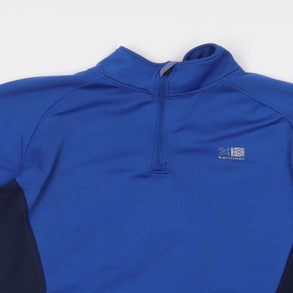 Karrimor Mens Blue  Polyester Henley Sweatshirt Size M