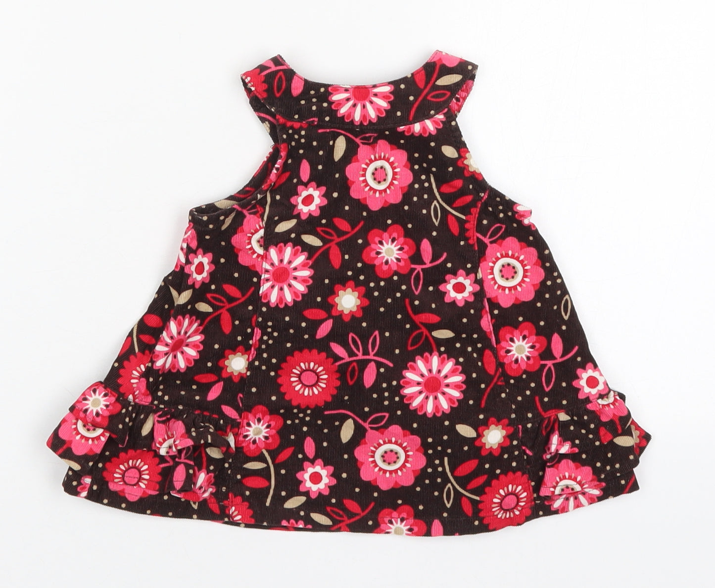 George Girls Multicoloured Floral Cotton A-Line  Size Newborn  Round Neck Pullover